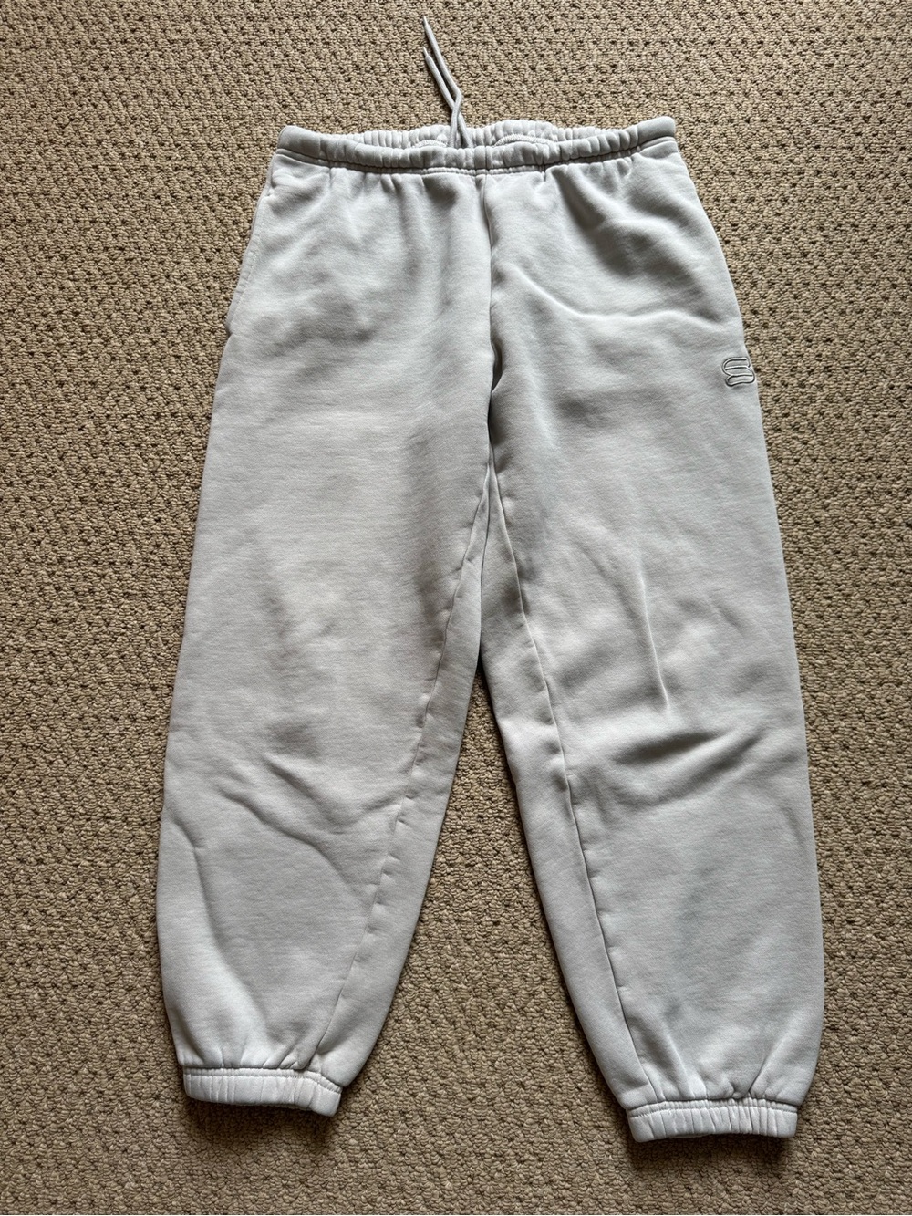 Aritzia Light Gray Fleece Joggers